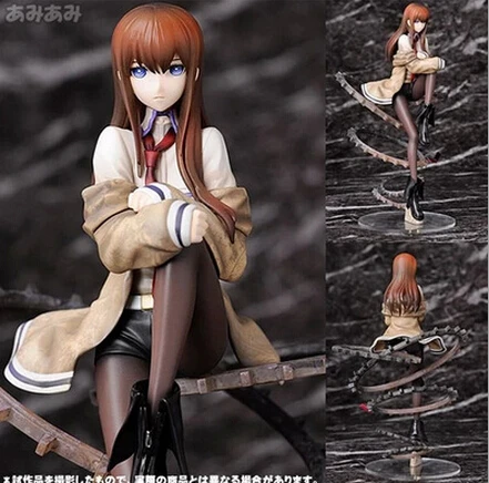 Новинка хит 24 см Steins Gate Makise Kurisu Кристина фигурки игрушки коллекция