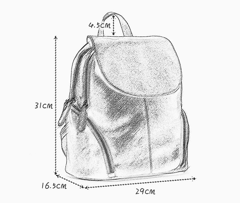 Рюкзак из натуральной кожи, женские сумки, модный рюкзак, сумка для ноутбука, двойная молния, рюкзак для путешествий, Женский Карманный школьный рюкзак для девочек