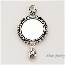 2 шт винтажный цинковый сплав античный серебряный шарм зеркальный кулон DIY fit браслет ожерелье металлические ювелирные изделия аксессуары Изготовление