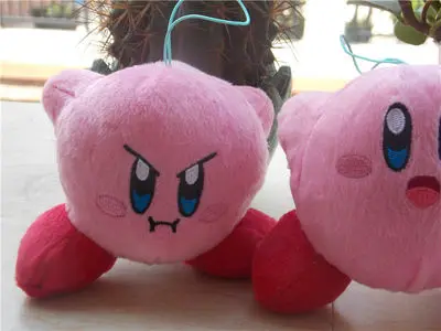Плюшевая кукла Kirby 9 см брелок для ключей ховерсинг прыжок сон злый тип милая