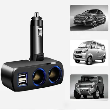 

Car-charger 3.1A 80W USB 2 Way Lighter Splitter Power Adapter Dual Multi Car Cigarette Socket Charger 19Y31