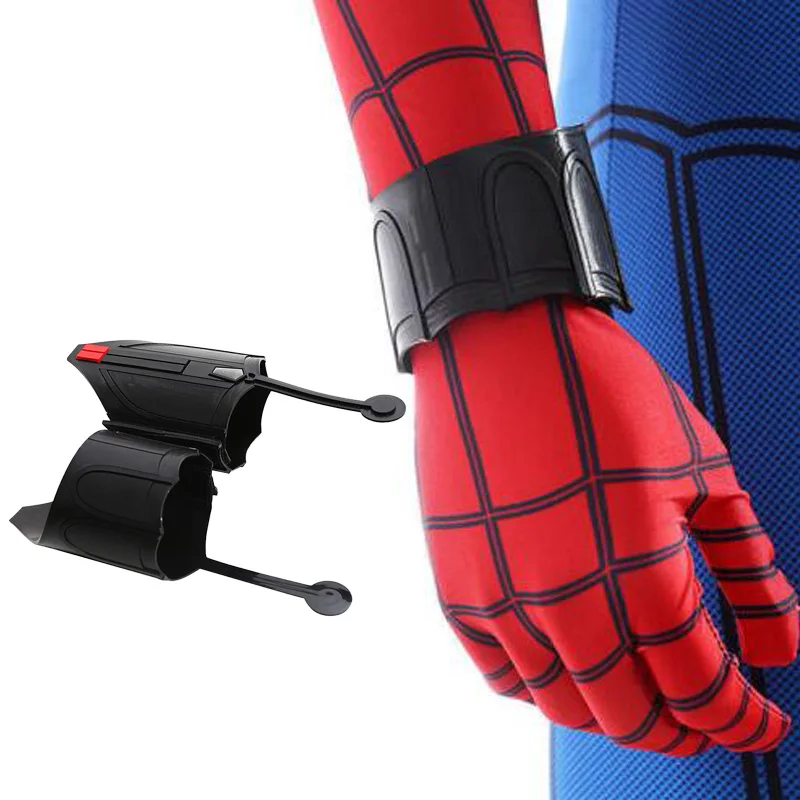 

1 Pair Sale Spider-Man Homecoming Spiderman Latex Peter Parker Web Shooter for Women Men Cosplay Prop Accessories Safety