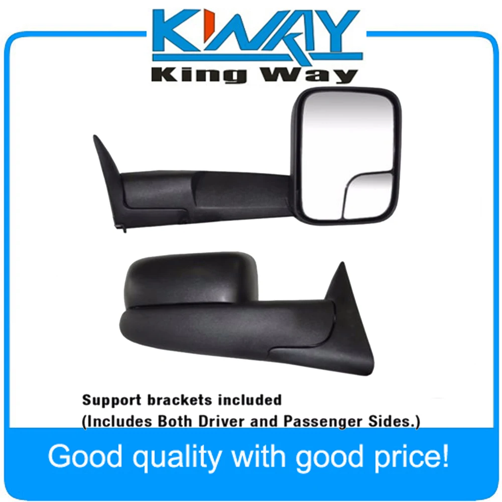 Буксировка зеркала пара + кронштейн для 1994 2001 Dodge Ram 1500 2002 2500 3500|bracket wall|mirror toyotabracket
