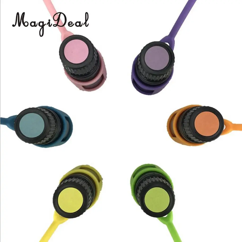 4pcs 5ml Silicone Cosmetic Makeup Essential Oil Roller Bottle Sleeves Carrying Storage Case Holder Pink Purple Green Orange