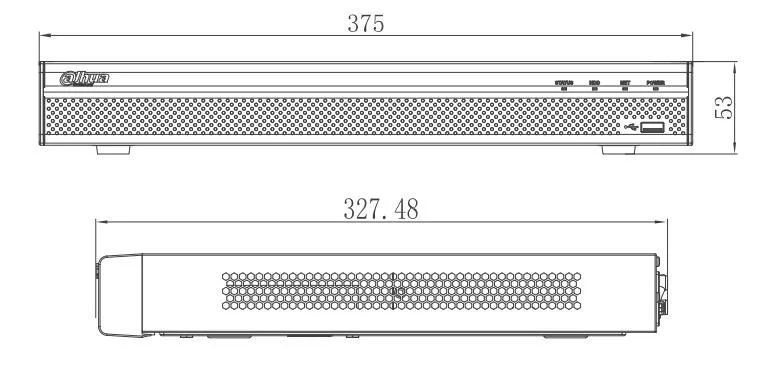 Dahua NVR5216-16P-4KS2E 16 каналов с 16 poe и NVR5232-16p-4KS2E 32 канала с 16 PoE портами максимальная поддержка 12MP разрешение 4K NVR Reader