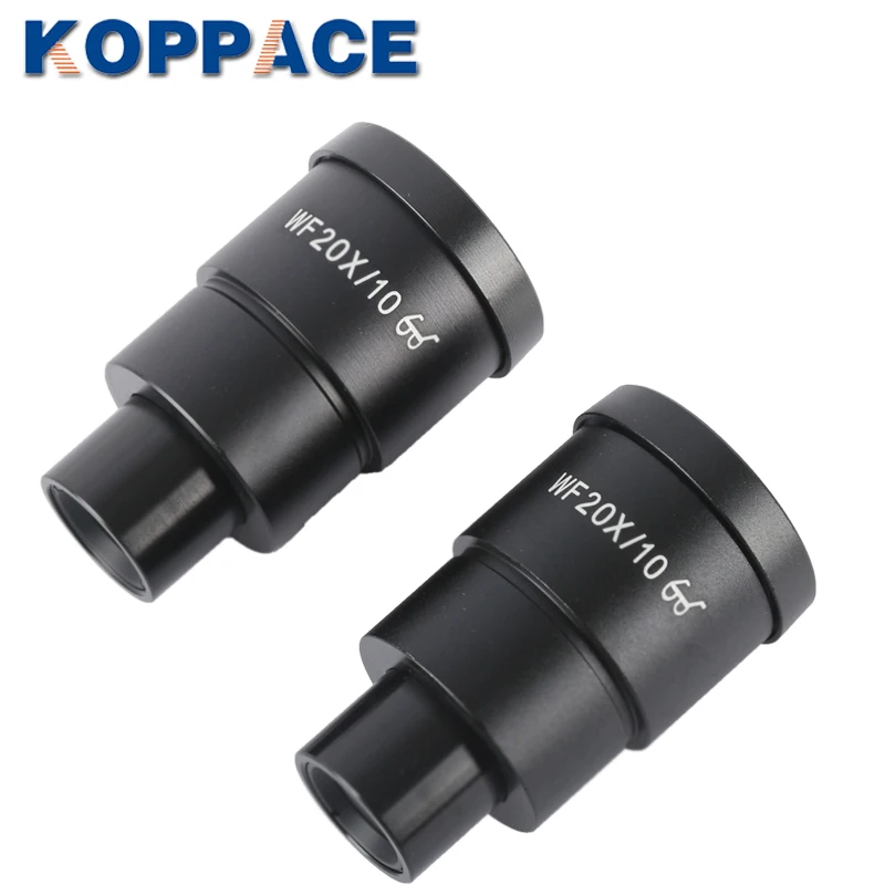 Koppace микроскоп бинокулярный объектив из 2 предметов WF20X/10 глазок микроскопа 30 мм Интерфейс высокая точка глаз окуляры для стереомикроскопа