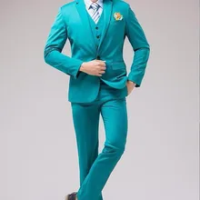 Популярные Для мужчин костюмы One Button Нотч 3 шт(JacketPantTie) новое поступление г. последние Стиль Tailor Made Мода TernoMasculino