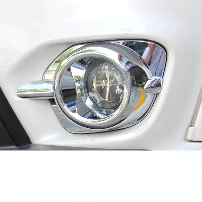 

Lsrtw2017 Car Front Foglight Frame Trims Chrome for Mitsubishi Pajero Sport Montero Interior Accessories 2008-2016 2015 2014