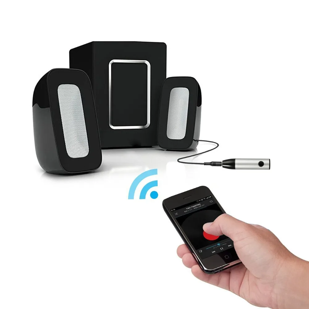 LiNKFOR Bluetooth 4 1 Receiver Bullet Aux Receiver Mini Bluetooth Receiver Wireless Adapter For Car Audio Headphones
