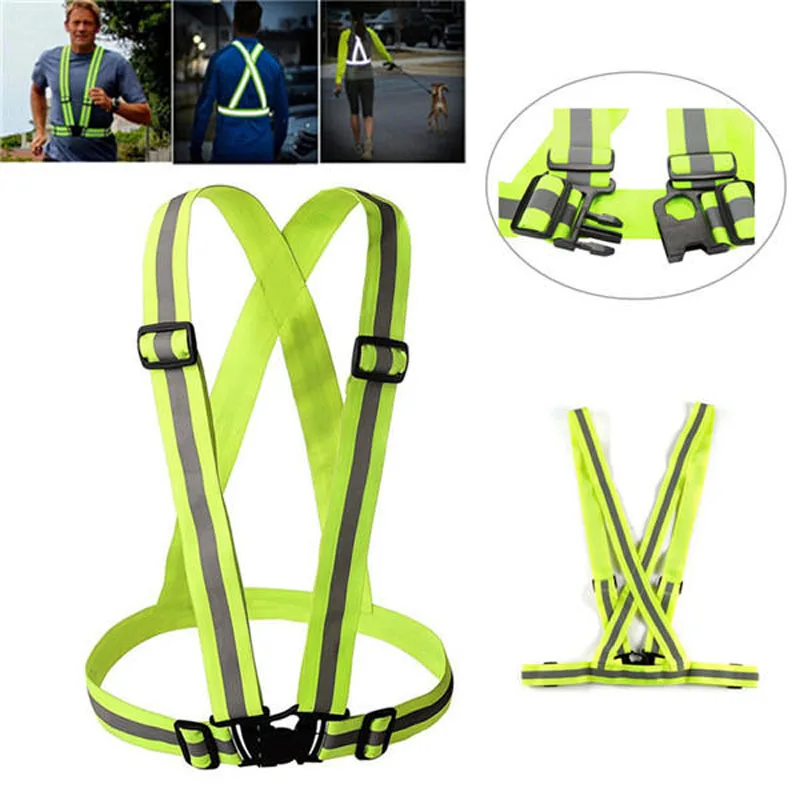 

High Visibility Reflective Vest Man Women Work Clothes Night Warning Safety Outdoor for Running Cycling Sports Contruction Tops