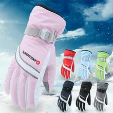 Лыжные перчатки зимние спортивные перчатки для сноуборда, лыж мужские и женские зимние велосипедные перчатки Толстая мотоциклетная велосипедная пара женские перчатки