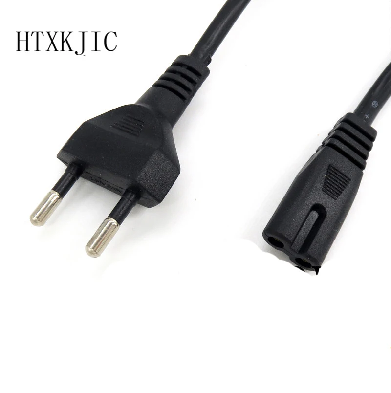 1.5m Europe European EU plug power supply Cable 2 prong 2 power outlet