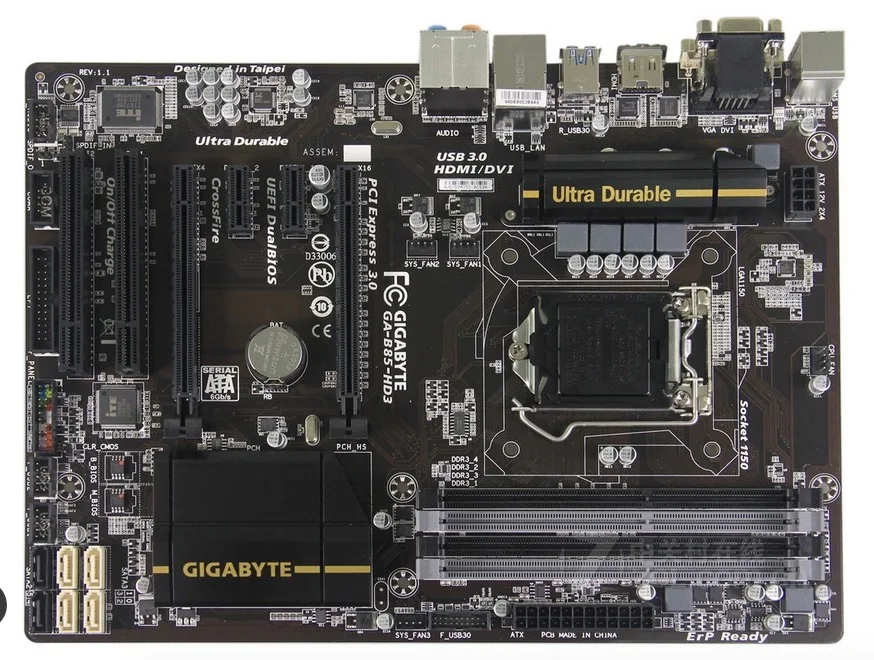 Gigabyte GA B85 HD3 original motherboard LGA 1150 DDR3 B85 HD3 32GB for