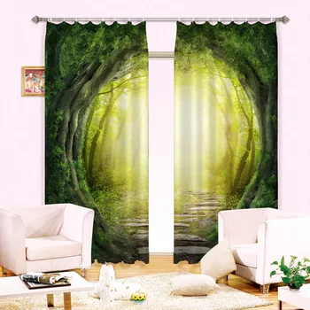 

Mystical Avenue 3D Blackout Curtains Healthy non-pollution Digital Print Customiz Design Tablecloth Shower Curtain Bedding