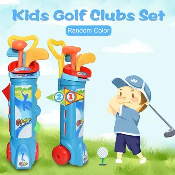 

New Plastic Mini Golf Club Set Golfball Toy Child Sport Golf Club 3 Golf Clubs and 6 Golf Balls for Children Kids Sport Game
