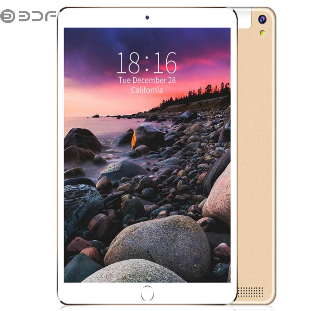 Günstige 10,1 zoll BDF Tablet Pc Android 7.0 4GB + 64GB Octa Core 2G 3G Anruf Sim karte Mini Pad Pc 1280*800 IPS LCD 5Mp