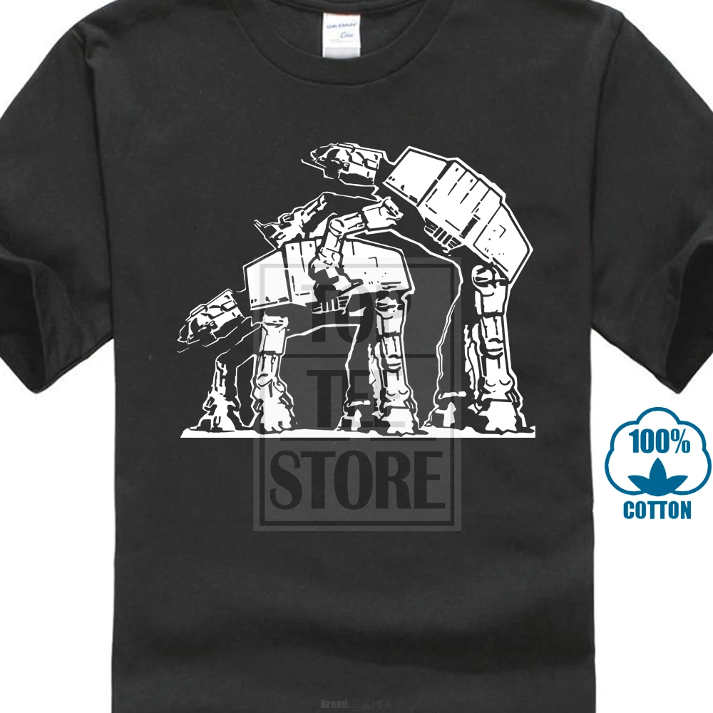 

2017 Newest Star Wars At-At Yda Lord Darth Vader 3D Print Men's 100% Cotton Short Sleeve Tees Summer Popular T Shirt