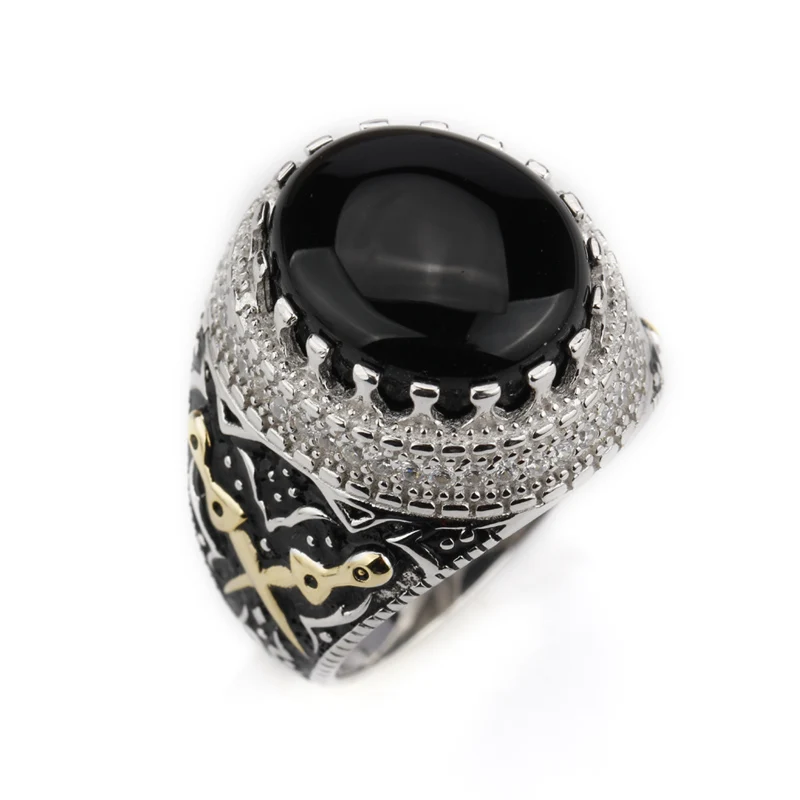 Мужское кольцо из серебра с драгоценным камнем|stone men rings|stone ring menstone |