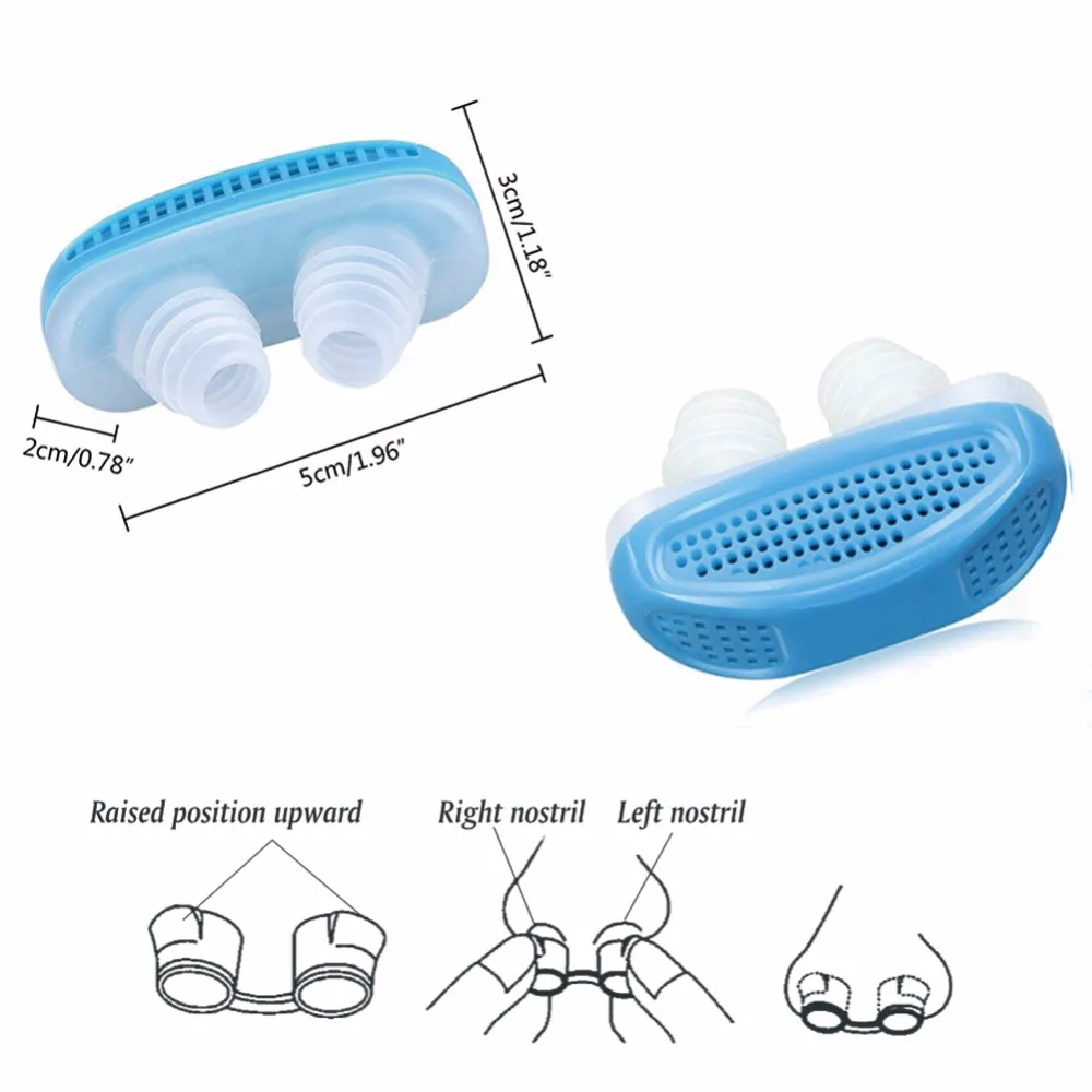 Устройства против храпа, Мягкие силиконовые, антихрапящие, для носа, вентиляционное отверстие, легкое дыхание, хороший сон, стоп-помощь, не храп, очиститель воздуха, инструмент