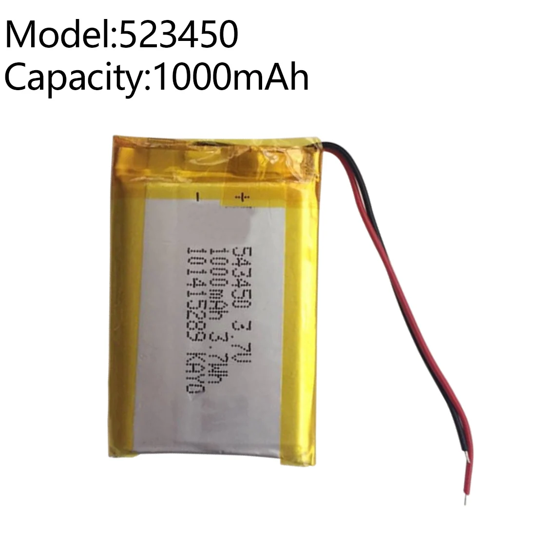 Полимерная литиевая аккумуляторная батарея 1000/200 mAh литий-ионная батарея 3,7 V 543450 402030 для смартфона DVD MP3 MP4 Светодиодная лампа - Цвет: 1000 mah