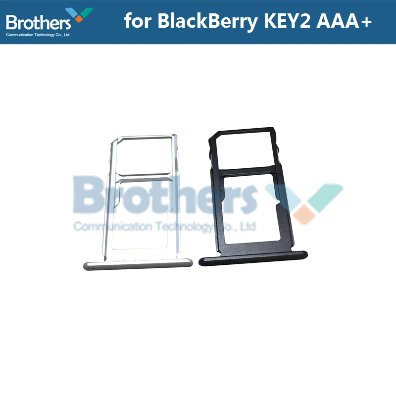 SIM Tray For BlackBerry KEYtwo KEY2 Sim Card Slot Holder For BlackBerry KEYtwo Replacement Parts Black Silver Working 1pcs New