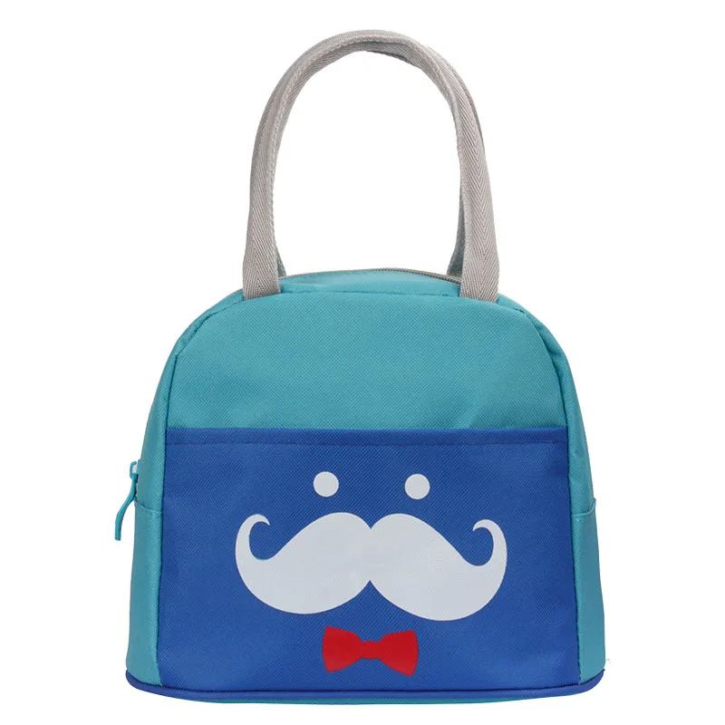 Portable Cartoon Cute girl Lunch Bag Insulated Cold Canvas Picnic Totes Carry Case For Kids Women Thermal Free Shipping | Багаж и сумки