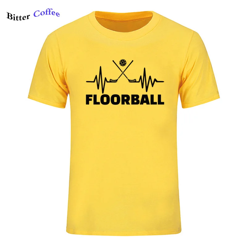 Мужская футболка Floorball Fan ECG для мужчин, Качественная мужская футболка с круглым вырезом и коротким рукавом, модная брендовая футболка - Цвет: 16