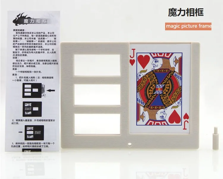 

ITgimmick magic picture frame / cut and restore card magic tricks gimmick toys