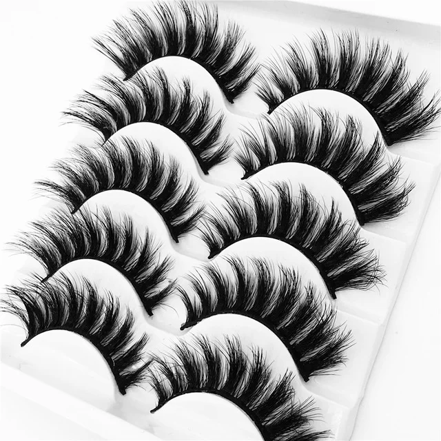 YOKPN 5 Pairs Eyelash Faux Mink Eye Lashes Makeup Thick False Eyelashes Multilayer Eyelash fake lashes YOKPN 5 Pairs Eyelash Faux Mink Eye Lashes Makeup Thick False Eyelashes Multilayer Eyelash fake lashes