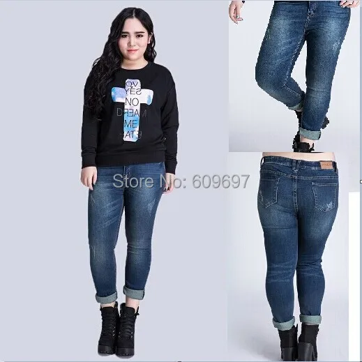 plus size xl 3xl 4xl 5xl 6xl waist 40 inch womens jeans 2015 new size 40 waist