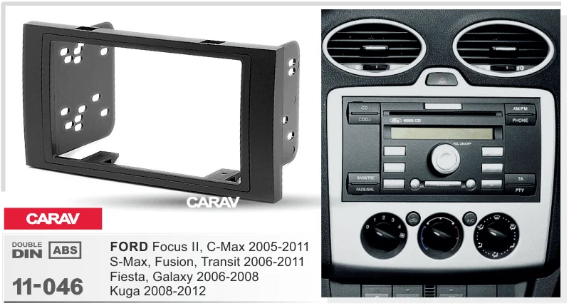 CARAV 11-046 Car Radio Installation Trim Fascia Panel
