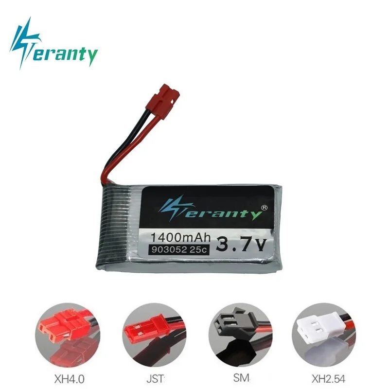 Аккумулятор lipo 3 7 в 1400 мАч для радиоуправляемого дрона SYMA X5 X5S X5C X5SC X5SH X5SW M18 H5P HQ898