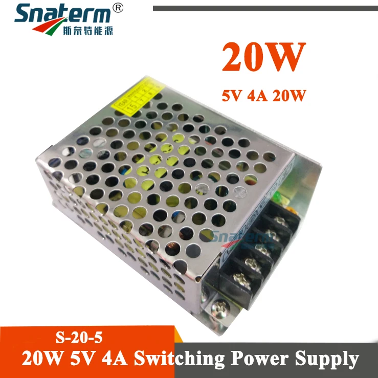 

AC 110-220V To DC5V 4A 20W/ DC5V 5A 25W Driver Switch Power Supply Transformer For LED Strip Light AC DC Adapter