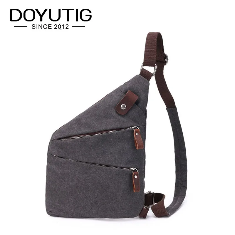 

New Arrival Summer High Capacity Chest Bag For Men & Female Canvas Sling Bag Casual Crossbody Bag For Short Trip H037