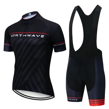 

Summer Pro NW Men Cycling Jersey Breathable Mountain Bike Clothing Quick-Dry Racing Bicycle Clothes Shirt bib shorts