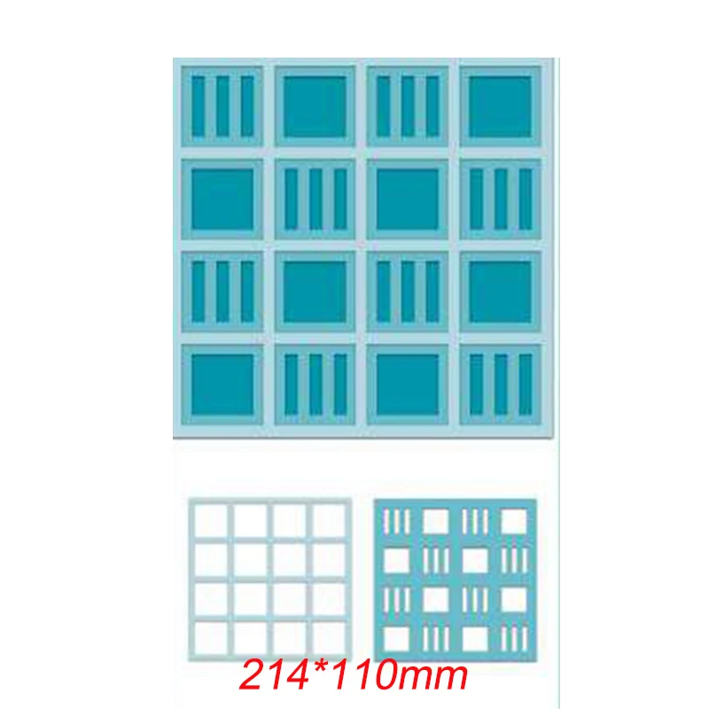 

214*110mm Window Frame Metal Cutting Dies Stencils For DIY Scrapbooking Decorative Embossing Paper Cards Handcraft Die Cut New