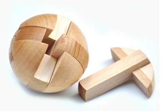 3 In 1 Wooden 3D Puzzle Games Set Teens Adults Diagonal Burr Interlocking Blocks