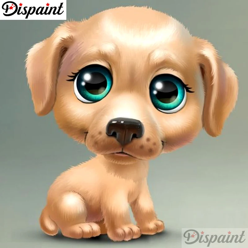 

Dispaint Full Square/Round Drill 5D DIY Diamond Painting "Animal dog" Embroidery Cross Stitch 3D Home Decor A10615