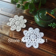 20 фото/лот 10 см круглые вязаные скатерти для свадебной посуды кружево войлок для домашнего декора чашка коврик-подставка коврики