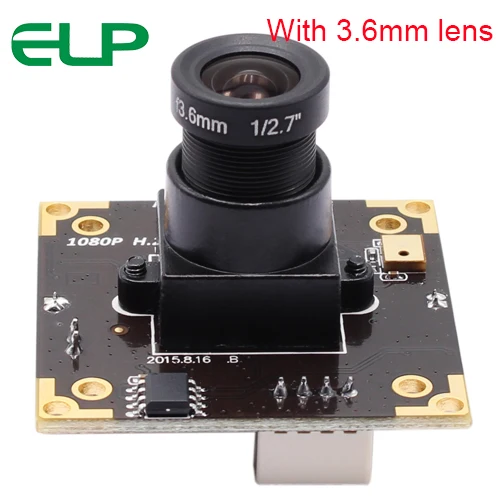ELP Mini 3MP 3,7 мм объектив с контактным отверстием UVC OTG WDR USB камера с микроном AR0331 CMOS сенсор для зала банка - Цвет: 3.6mm lens