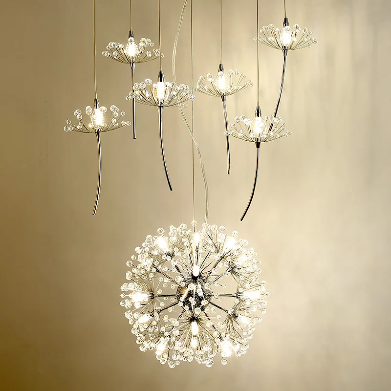 Nordic Pendant Lamp Modern Kitchen Light Glass Crystal Pendant