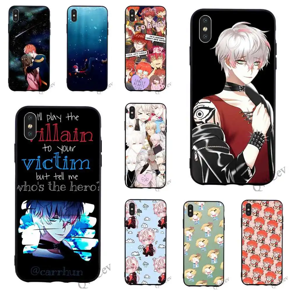 

Pattern Japan Mystic Messenger Phone Cover for iPhone 7 Plus Case XR Xs Max 11 pro X 8 6 6S 5S 5 SE TPU