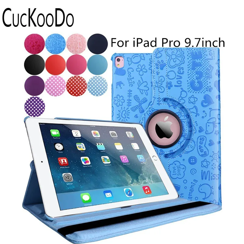 CucKooDo 360 Degree Rotating Stand Series Smart Defender Cover Case for Apple iPad Pro 9.7 inch with Auto Sleep / Wake Feature | Компьютеры