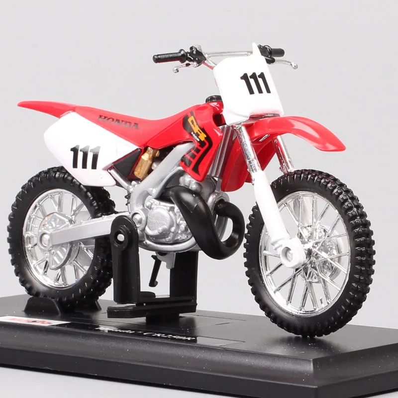 Maisto 1/18 Honda CR250R CR мотокросса № 111 весы модели мотоциклов Diecasts & Toy транспортные средства Мотоцикл dirt racing реплики подарок