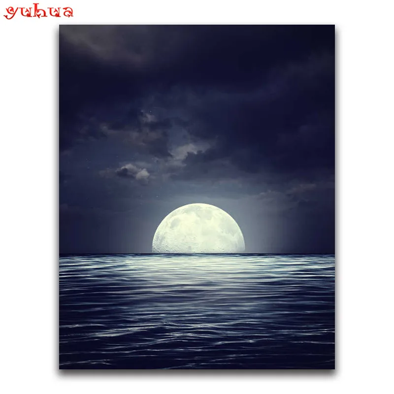 Full Round Diamond embroidery ball 5D DIY Diamond painting Cross stitch landscape Full Square Diamond mosaic colorful fire Art_