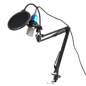 

Professional Condenser Microphone Mic KTV Singing Studio Recording Kit For Recording Studios Stage Performances Computer