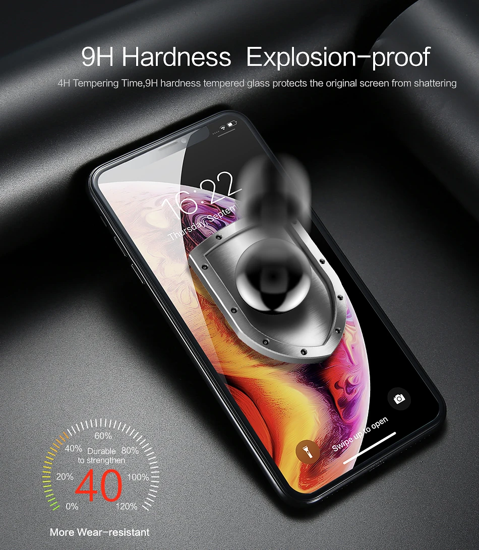 CASEIER 5D полное закаленное стекло для iPhone X XS 7 8 Защита экрана Закаленное стекло пленка для iPhone 6 6S 7 8 Plus стекло