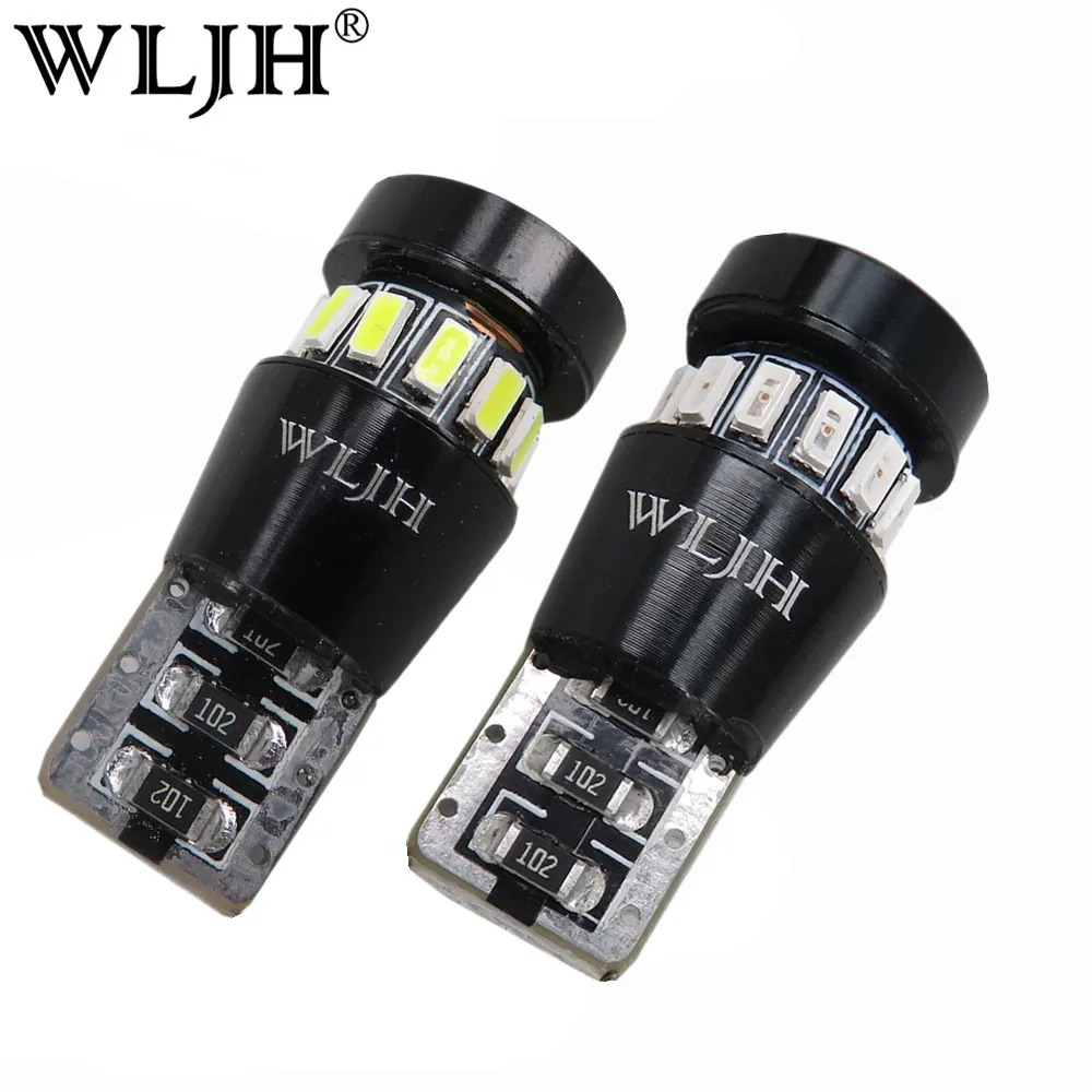 WLJH 2x Canbus автомобильный LED T10 W5W 3014 SMD парковочный свет для Ford Focus 1 2 3 Fiesta Galaxy Kuga Mondeo 4