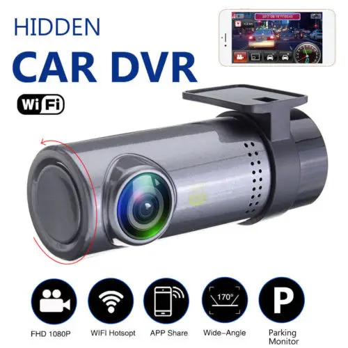 

HD 1080p Hidden Car WiFi DVR Vehicle Camera Video Recorder Dash Cam Night Vision