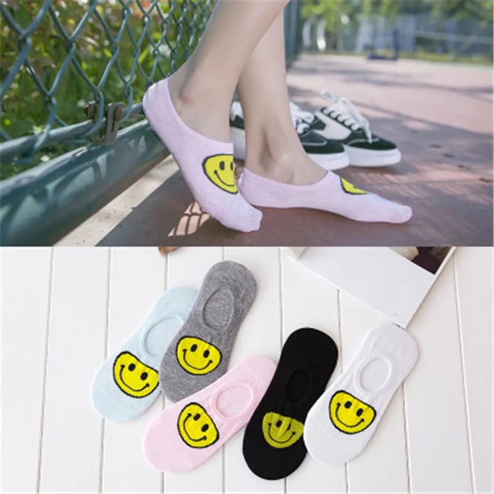 

KANCOOLD 2018 new woman socks christmas Tiny funny cool Casual Work Business Cotton Smiley Emoticon Comfortable C2JULYT27